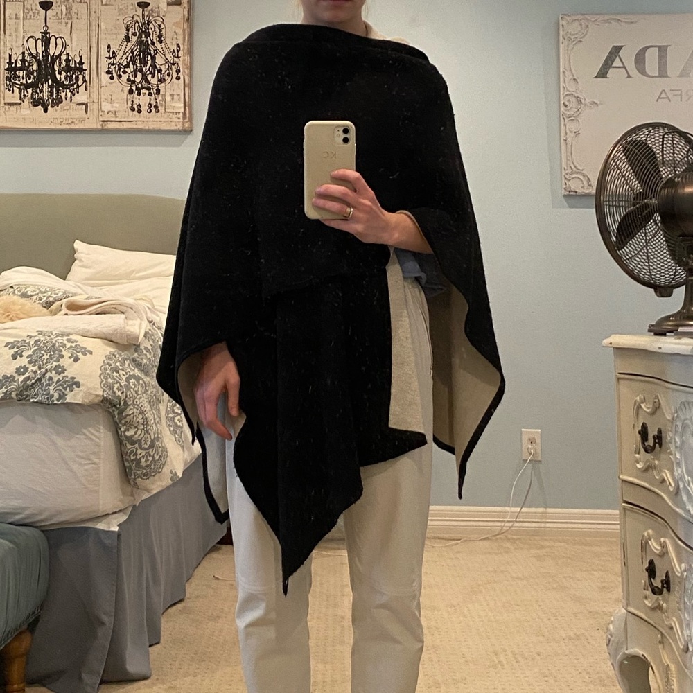 Michael stars reversible wrap sweater